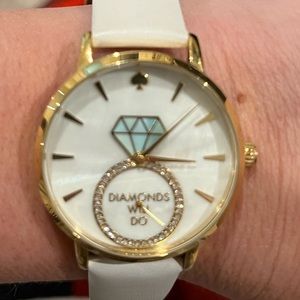 Kate spade like new “diamonds will do” watch